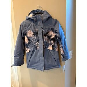 Roxy Girl Blue DryFlight 10K/5K Insulated Snow Ski Jacket Hooded Size Medium NEW